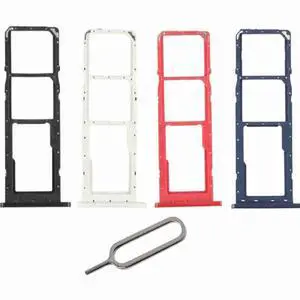A03S A037 Dual SIM Card Tray Holder Replacement Black White Red Blue
