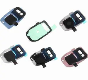 Camera Lens Ring and Flashlight Glass With Sticker S7 SM-G930/S7 SM-G935