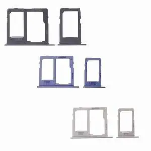 10sets/lot Dual SIM MicroSD Card Tray Holder Set Replacement A6 (2018) A600