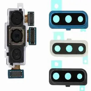 Back Big Rear Camera Module With Camera Lens Cover Ring + Glass lens A50 A505