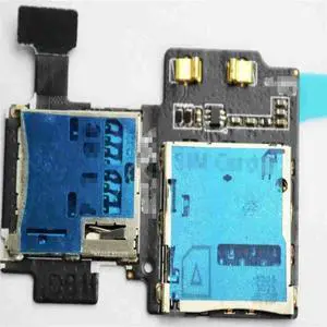 S4 i9500 SIM Card Holder Slot And MicroSD Memory Card Reader Contact Replacement 10pcs/lot