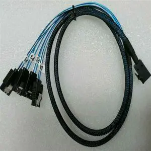 FOR SFF-8643 TO 4SATA 12 GB/s cable to 4 SATA 70CM card