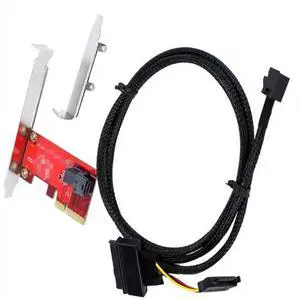 FOR PCIe 4x SSD U.2 NVMe U2 68Pin SFF-8639 - Avec cordons 0.5m/1m cable FOR PCIe 4x SSD U.2 NVMe U2 68Pin SFF-8639 - Avec cordons 0.5m/1m cable