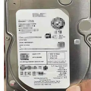 FOR 00N660 0N660 8TB SAS servers hard drive ST8000NM014A 7.2K 3.5 SAS 12Gb 256m HDD