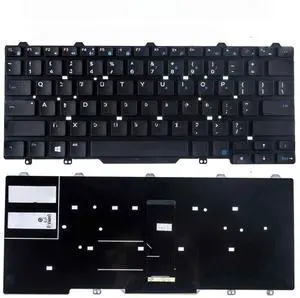 Replacement Keyboard for E5450 E5470 E7450 E7470 7480 7490 5480 Laptop No Frame No Pointer No Backlight