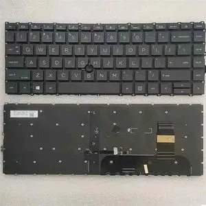 US Keyboard for 840 G7 840 G8 845 G7 845 G8 840 G8 English Laptop Keyboard with Pointer Black SGA2150-XUA