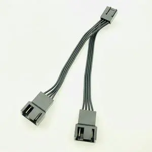FOR 4Pin Fan PWM Cable 1 to 2 Motherboard 4-Pin Female to PWM Fan 4-Pin Male Multi-fan Temperature Control Extension Cable Fan Cable FOR 4Pin Fan PWM Cable 1 to 2 Motherboard 4-Pin Female to PWM Fan 4-Pin Male Multi-fan Temperature Control Extension Cable Fan Cable