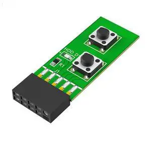 FOR 2x5-Pin to Reset Button + Power ON/OFF Button Switch Board Adapter with HDD LED Indicator for Desktop PC for WIN7/10/11 OS FOR 2x5-Pin to Reset Button + Power ON/OFF Button Switch Board Adapter with HDD LED Indicator for Desktop PC for WIN7/10/11 OS