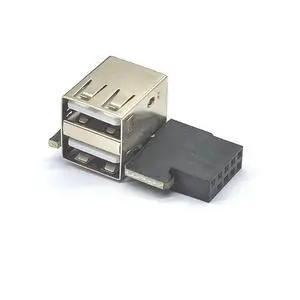FOR 9pin to USB2.0 Type A Female Converter 9pin to USB Adapter Connector Motherboard Internal 9pin to 2x USB2.0 Riser for USB Device FOR 9pin to USB2.0 Type A Female Converter 9pin to USB Adapter Connector Motherboard Internal 9pin to 2x USB2.0 Riser for USB Device