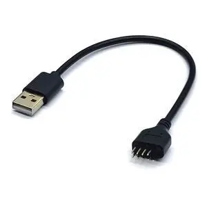 FOR USB Connector USB Extension Cable USB2.0 to 9Pin Conector 9 Pin Male to External USB A Male PC Mainboard Internal Data Cable FOR USB Connector USB Extension Cable USB2.0 to 9Pin Conector 9 Pin Male to External USB A Male PC Mainboard Internal Data Cable