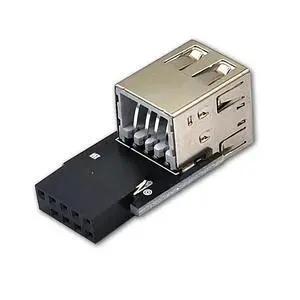 FOR 9pin To 2 Port USB 2.0 A Female Converter PCB Board Motherboard Internal 9pin USB Adpater Connector to 2 Port USB2.0 Adapter FOR 9pin To 2 Port USB 2.0 A Female Converter PCB Board Motherboard Internal 9pin USB Adpater Connector to 2 Port USB2.0 Adapter