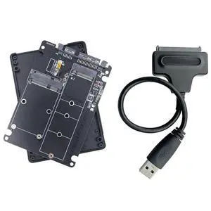 FOR M.2 SATA SSD / mSATA SSD to SATA3.0 External Hard Disk Box + SATA to USB3.0 Cable M2 NGFF B Key to SATA3.0 mSATA to SATA Adapter FOR M.2 SATA SSD / mSATA SSD to SATA3.0 External Hard Disk Box + SATA to USB3.0 Cable M2 NGFF B Key to SATA3.0 mSATA to SATA Adapter