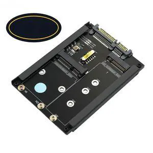 FOR Metal Case mSATA SSD B+M Key M.2 NGFF SSD to 2.5" SATA 3.0 6Gbps Adapter Card with Enclosure Socket mSATA M2 to SATA Riser Board FOR Metal Case mSATA SSD B+M Key M.2 NGFF SSD to 2.5" SATA 3.0 6Gbps Adapter Card with Enclosure Socket mSATA M2 to SATA Riser Board