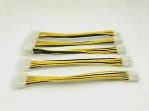 FOR 5PCS Cable 20cm 8Pin Male to 8Pin Female PC CPU Power Supply Extension Cable Cord Connector Adapter for FOR 5PCS Cable 20cm 8Pin Male to 8Pin Female PC CPU Power Supply Extension Cable Cord Connector Adapter for
