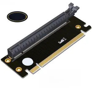 FOR PCI Express 4.0 16X Riser Card PCI-E to PCI-E 16X Slot 90 Degree Connectors High Speed PCIE X16 Convert Adapter for 1U 2U Server FOR PCI Express 4.0 16X Riser Card PCI-E to PCI-E 16X Slot 90 Degree Connectors High Speed PCIE X16 Convert Adapter for 1U 2U Server