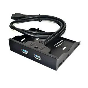 FOR 20 Pin 2 Port USB 3.0 Front Panel 3.5 inch USB3.0 Hub Expansion Cable Adapter Metal Bracket for PC Desktop Floppy Bay FOR 20 Pin 2 Port USB 3.0 Front Panel 3.5 inch USB3.0 Hub Expansion Cable Adapter Metal Bracket for PC Desktop Floppy Bay