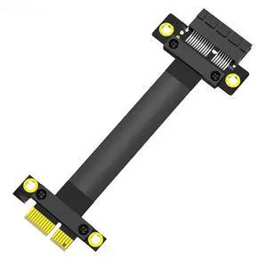 FOR 20CM PCIE X1 Riser Cable PCIe 3.0 1X to 1X Slot Extension Cable 8Gb Flex Relocate Cable PCI Express 1X Riser Card for Desktop PC FOR 20CM PCIE X1 Riser Cable PCIe 3.0 1X to 1X Slot Extension Cable 8Gb Flex Relocate Cable PCI Express 1X Riser Card for Desktop PC