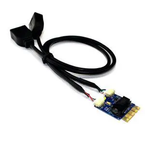 FOR M.2 to USB Riser Card M.2 NGFF KEY A-E to Dual Port USB2.0 Expansion Card Converter Cable USB M.2 Riser USB Cable Adapter FOR M.2 to USB Riser Card M.2 NGFF KEY A-E to Dual Port USB2.0 Expansion Card Converter Cable USB M.2 Riser USB Cable Adapter