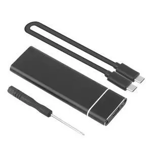 FOR M.2 Portable SSD Hard Disk SSD Cases Type C USB 3.1 M2 NGFF 2242/2260/2280 Hard Drive HD Enclosure Silver Black for book 2019 FOR M.2 Portable SSD Hard Disk SSD Cases Type C USB 3.1 M2 NGFF 2242/2260/2280 Hard Drive HD Enclosure Silver Black for book 2019