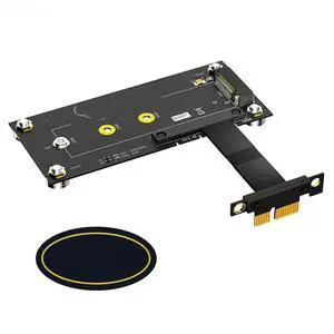 FOR NGFF M.2 NVME M-Key SSD to PCI Express X1 Extension Cable Riser Board with Magnetic Pad Supports 2230 2242 2260 2280 M2 NVME SSD FOR NGFF M.2 NVME M-Key SSD to PCI Express X1 Extension Cable Riser Board with Magnetic Pad Supports 2230 2242 2260 2280 M2 NVME SSD
