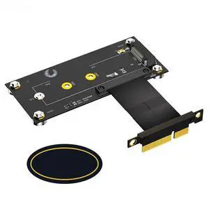 FOR 10cm M.2 NVME Key M to PCI Express X4 Extension Cable Expansion Board with Magnetic Pad Supports 2230 2242 2260 2280 M2 NVME SSD FOR 10cm M.2 NVME Key M to PCI Express X4 Extension Cable Expansion Board with Magnetic Pad Supports 2230 2242 2260 2280 M2 NVME SSD