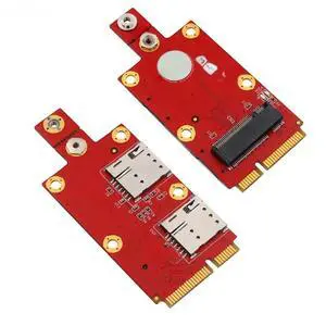 FOR M2 to Mini PCIE Converter Riser with Dual NANO SIM Card Slot M.2 Key B to Mini PCI-E Adapter Supports 3G/4G/5G Module for PC FOR M2 to Mini PCIE Converter Riser with Dual NANO SIM Card Slot M.2 Key B to Mini PCI-E Adapter Supports 3G/4G/5G Module for PC