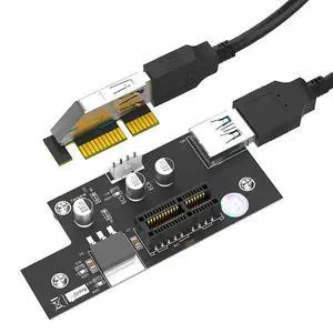 FOR PCIE X1 Extender USB 3.0 Cable PCI-E PCI Express 1X to 1X Riser Card SATA Power LED Indicator with Magnetic Foot Pads for FOR PCIE X1 Extender USB 3.0 Cable PCI-E PCI Express 1X to 1X Riser Card SATA Power LED Indicator with Magnetic Foot Pads for