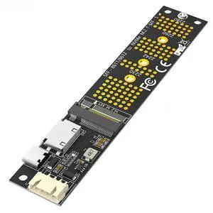 FOR M.2 NVME M Key to SFF-8611 Riser Type C Power Supply NVME SSD Adapter + SATA to 4Pin Power Cable for 2230 2242 2260 2280 M.2 SSD FOR M.2 NVME M Key to SFF-8611 Riser Type C Power Supply NVME SSD Adapter + SATA to 4Pin Power Cable for 2230 2242 2260 2280 M.2 SSD