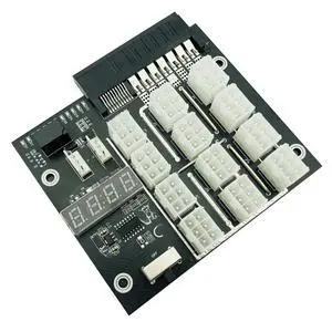 FOR Breakout Board For Server Power 500W 80W Converter Board 12Port 6Pin LED 12V GPU PSU Server Power Supply Board Module FOR Breakout Board For Server Power 500W 80W Converter Board 12Port 6Pin LED 12V GPU PSU Server Power Supply Board Module