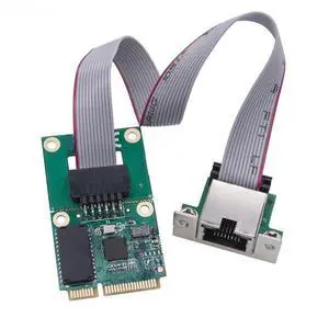 FOR Mini PCIE to RJ45 COM Port 2.5G Gigabit Ethernet Network Adapter RTL8125BG Chip 2.5G/1G Mini PCI Express LAN Card for PC Desktop FOR Mini PCIE to RJ45 COM Port 2.5G Gigabit Ethernet Network Adapter RTL8125BG Chip 2.5G/1G Mini PCI Express LAN Card for PC Desktop