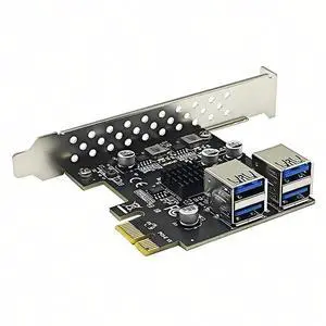 FOR USB 3.0 PCIE Adapter Multiplier Hub USB3 Controller 5Gbps USB3.2 Gen1 PCI-E Card Board 4 Port USB3.0 PCI Express X1 Add on Cards FOR USB 3.0 PCIE Adapter Multiplier Hub USB3 Controller 5Gbps USB3.2 Gen1 PCI-E Card Board 4 Port USB3.0 PCI Express X1 Add on Cards