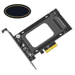 FOR U2 to PCIe 3.0 X4 Riser Expansion Adapter Card PCI Express 4X to U.2 SFF-8639 Adapter for 2.5" NVMe U.2 SSD for Desktop PC FOR U2 to PCIe 3.0 X4 Riser Expansion Adapter Card PCI Express 4X to U.2 SFF-8639 Adapter for 2.5" NVMe U.2 SSD for Desktop PC