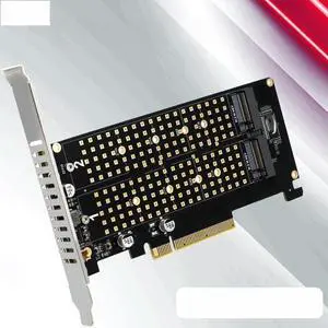 FOR Dual M.2 NVME to PCI Express X8 4.0 Raid Controller PCIE Split Card 2 Ports M2 NVME M KEY for 2230 2242 2260 2280 22110 NVME SSD FOR Dual M.2 NVME to PCI Express X8 4.0 Raid Controller PCIE Split Card 2 Ports M2 NVME M KEY for 2230 2242 2260 2280 22110 NVME SSD