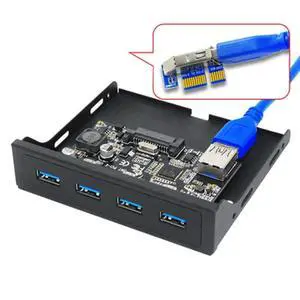 FOR PCI-E to USB 3.0 PC Front Panel USB Expansion Card PCIE USB Adapter 3.5" Floppy USB3.0 Front Panel Bracket PCI Express x1 Riser FOR PCI-E to USB 3.0 PC Front Panel USB Expansion Card PCIE USB Adapter 3.5" Floppy USB3.0 Front Panel Bracket PCI Express x1 Riser