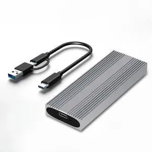 FOR Dual Protocol SSD Case Enclosure M.2 SATA NVME SSD External Case JMS581D Chip Tool Free for M/B+M Key 2230 2242 2260 2280 M2 SSD FOR Dual Protocol SSD Case Enclosure M.2 SATA NVME SSD External Case JMS581D Chip Tool Free for M/B+M Key 2230 2242 2260 2280 M2 SSD
