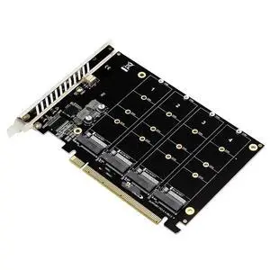 FOR NVME Expansion Card Adapter 4x 64Gbps M.2 NVME SSD M Key PCI-E Split Card Riser PCI Express 4.0 X16 to 4 Port NVME Raid Card FOR NVME Expansion Card Adapter 4x 64Gbps M.2 NVME SSD M Key PCI-E Split Card Riser PCI Express 4.0 X16 to 4 Port NVME Raid Card