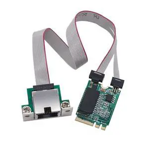 FOR I210AT Chip M.2 A+E to RJ45 COM Port Gigabit Ethernet Network Card 10/100/1000Mb Single Electrical Port Network Cards for Server FOR I210AT Chip M.2 A+E to RJ45 COM Port Gigabit Ethernet Network Card 10/100/1000Mb Single Electrical Port Network Cards for Server
