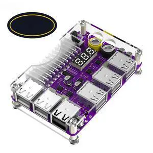 FOR ATX 24Pin Power Supply Breakout Board Adapter Acrylic Case Kit 12 Port USB2.0 3 Digit LED Display 12V Output Support QC2.0 QC3.0 FOR ATX 24Pin Power Supply Breakout Board Adapter Acrylic Case Kit 12 Port USB2.0 3 Digit LED Display 12V Output Support QC2.0 QC3.0