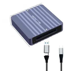 FOR CFexpress Type B Card Reader USB3.2 Gen2 10Gbps Reader Aluminum Portable Type C To CF Express Memory Card Adapter for Z6/Z7 1DX3 FOR CFexpress Type B Card Reader USB3.2 Gen2 10Gbps Reader Aluminum Portable Type C To CF Express Memory Card Adapter for Z6/Z7 1DX3