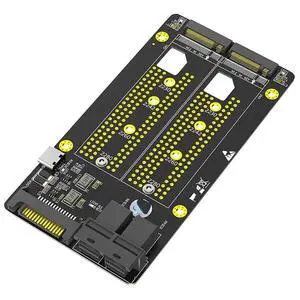 FOR M2 SSD Adapter Dual M.2 NVME M Key to Dual SFF-8643 Riser Board with SATA Type C Power Supply Support 2230 2242 2260 2280 M2 SSD FOR M2 SSD Adapter Dual M.2 NVME M Key to Dual SFF-8643 Riser Board with SATA Type C Power Supply Support 2230 2242 2260 2280 M2 SSD