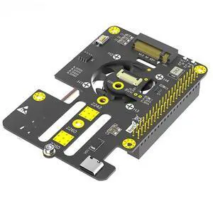 FOR 3 in 1 Combo M.2 NVMe to PCIe Adapter Support M Key 2230 2242 NVME SSD Cooler fan Automatic Discoloration LED for Pi 5 FOR 3 in 1 Combo M.2 NVMe to PCIe Adapter Support M Key 2230 2242 NVME SSD Cooler fan Automatic Discoloration LED for Pi 5