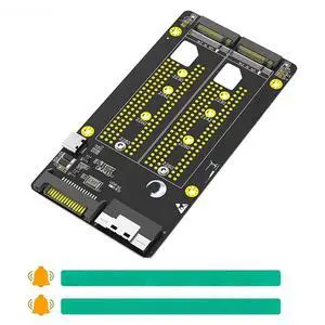 FOR Dual M.2 NVME M Key to SFF-8654 8i Adapter SATA Type C Power Supply Motherboard Support PCIe Bifurcation M2 SSD Riser Card Board FOR Dual M.2 NVME M Key to SFF-8654 8i Adapter SATA Type C Power Supply Motherboard Support PCIe Bifurcation M2 SSD Riser Card Board