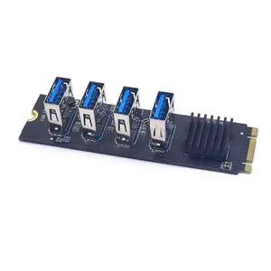 FOR M2 NVME to PCI Express X16 Multiplier Hub Adapter 1 to 4 PCI-E Slot For Ant M.2 to PCIE Riser Card FOR M2 NVME to PCI Express X16 Multiplier Hub Adapter 1 to 4 PCI-E Slot For Ant M.2 to PCIE Riser Card