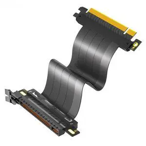 FOR 20cm 180 Degree High Speed PCIE 4.0 X16 Extension Cable Shielded GPU Riser Cable with PCI Express 16X Port for GPU Graphics Card FOR 20cm 180 Degree High Speed PCIE 4.0 X16 Extension Cable Shielded GPU Riser Cable with PCI Express 16X Port for GPU Graphics Card