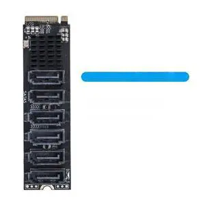 FOR M2 to SATA Adapter M.2 NGFF NVME to SATA3.0 Expansion Card B+M Key M-Key to 5/6 Ports SATA3.0 6Gbps Controller Riser for HDD SSD FOR M2 to SATA Adapter M.2 NGFF NVME to SATA3.0 Expansion Card B+M Key M-Key to 5/6 Ports SATA3.0 6Gbps Controller Riser for HDD SSD