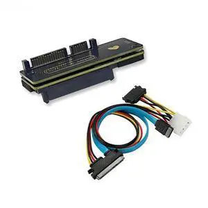 FOR SATA3.0 to SAS Riser Card SAS HDD Data Recovery Expansion Card 22Pin to 29Pin Converter 6G with SATA Cable for 2.5" 3.5" SAS HDD FOR SATA3.0 to SAS Riser Card SAS HDD Data Recovery Expansion Card 22Pin to 29Pin Converter 6G with SATA Cable for 2.5" 3.5" SAS HDD