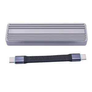 FOR 20Gbps M.2 SSD Case Enclosure Adapter USB3.2 Gen2*2 USB C External Box RTL9220 Chip Dual Protocol M/B&M Key for NVME/SATA M2 SSD FOR 20Gbps M.2 SSD Case Enclosure Adapter USB3.2 Gen2*2 USB C External Box RTL9220 Chip Dual Protocol M/B&M Key for NVME/SATA M2 SSD