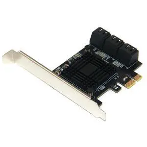 FOR 6 Port SATA PCI-E Adapter 6Gbps SATA3.0 III Controller Non Raid Expansion Card PCIe Gen3 X1 Low Profile Bracket for FOR 6 Port SATA PCI-E Adapter 6Gbps SATA3.0 III Controller Non Raid Expansion Card PCIe Gen3 X1 Low Profile Bracket for