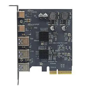 FOR PCIE USB Expansion Card PCI Express X4 to 2Port USB C + 3Port USB3.2 Gen2 10Gbps Adapter PCI-E to USB 3.1 Type-C HUB for Desktop FOR PCIE USB Expansion Card PCI Express X4 to 2Port USB C + 3Port USB3.2 Gen2 10Gbps Adapter PCI-E to USB 3.1 Type-C HUB for Desktop