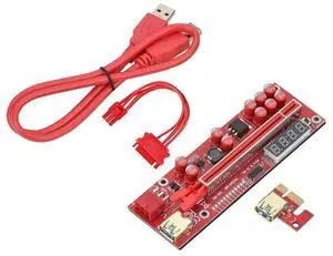 FOR PCIE Riser 013 Pro PCI Express X16 6Pin USB 3.0 LED Temperature for V013 Pro GPU Riser for Video Card Riser FOR PCIE Riser 013 Pro PCI Express X16 6Pin USB 3.0 LED Temperature for V013 Pro GPU Riser for Video Card Riser